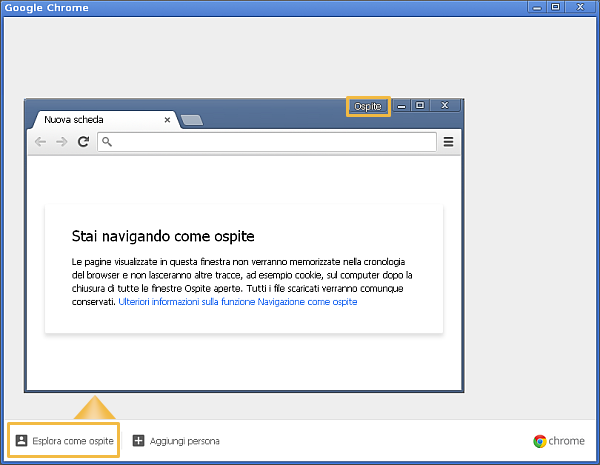 Google Chrome Ospite 2