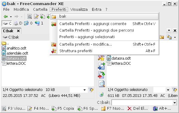 Funzioni utili in FreeCommander