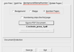 PDFTK Builder numeri di pagina PDF