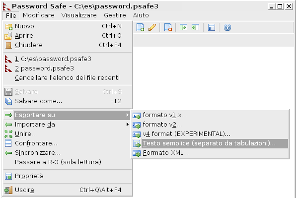 Guida a Password Safe, il backup delle password