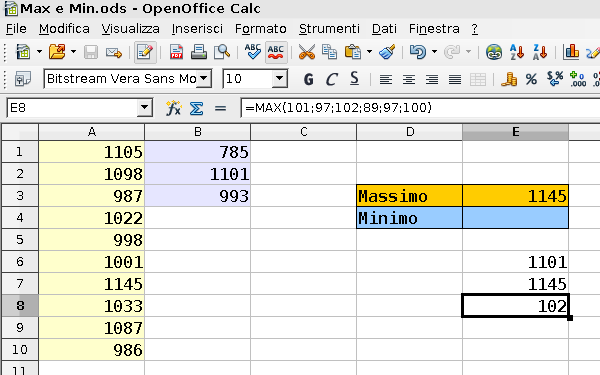 openoffice calc