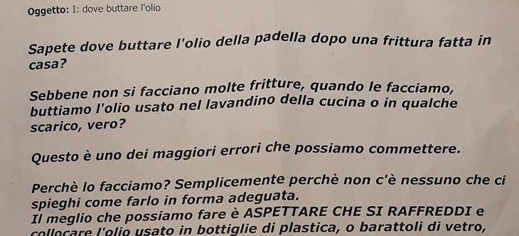 olio esausto