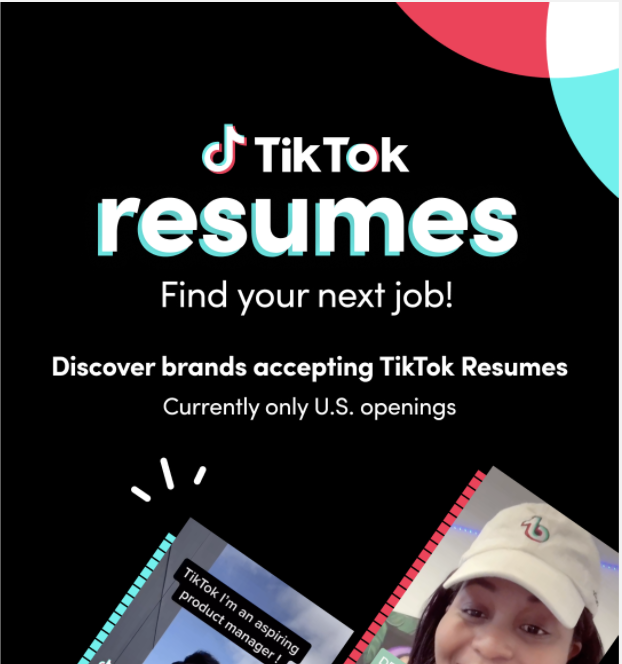 TikTok Resumes, trovare lavoro è semplice quanto fare un video
