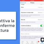 come disattivare le conferme di lettura