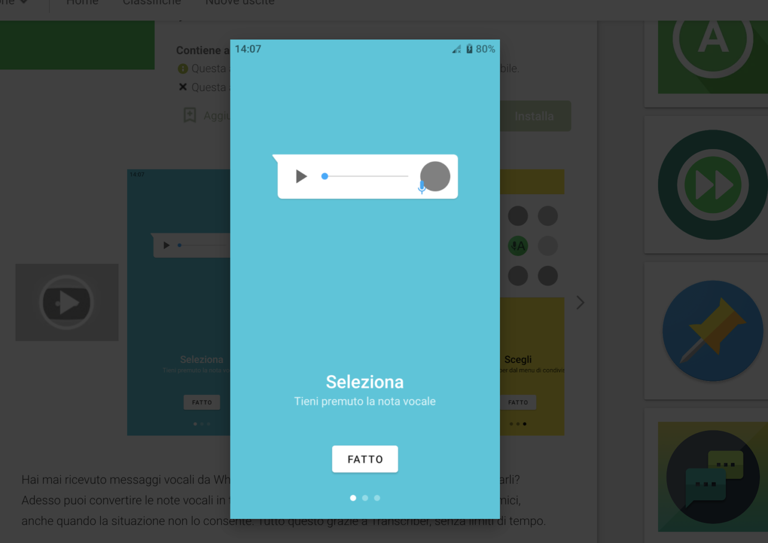 trasformare audio Whatsapp in testo