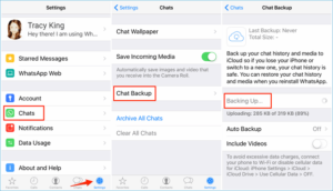 ripristinare backup e chat WhatsApp