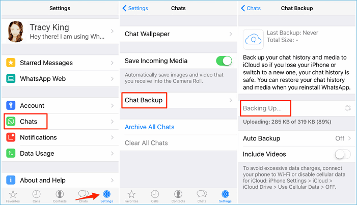 ripristinare backup e chat WhatsApp
